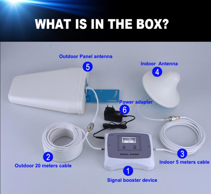 Customized CDMA 2G 3G Signal Booster 850 / 1900MHz cell phone signal booster for home 6