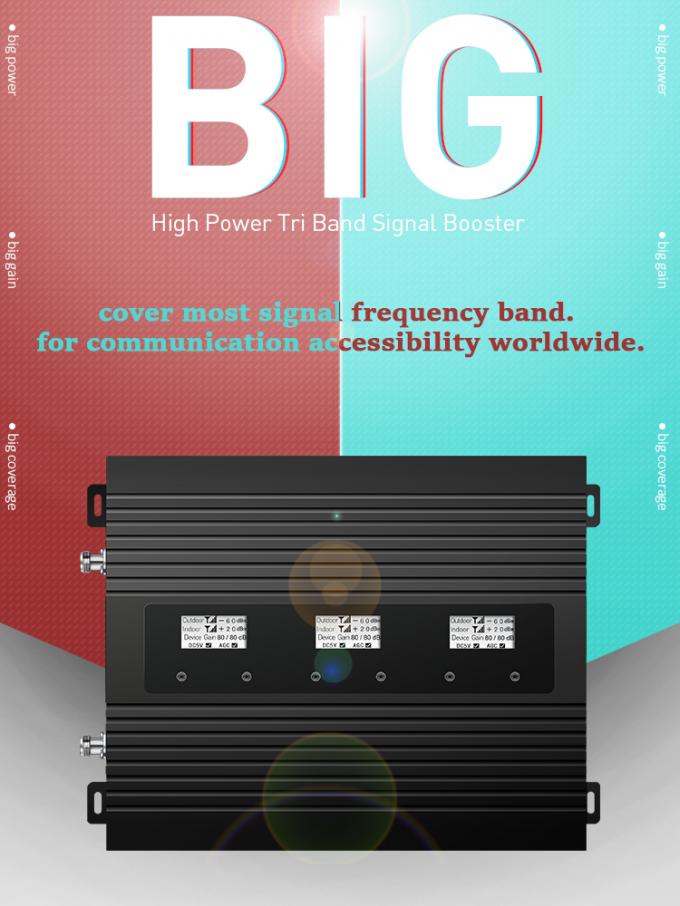 80dB Mobile Signal Amplifier Repeater Booster Multi Band 2G 3G 4G 0