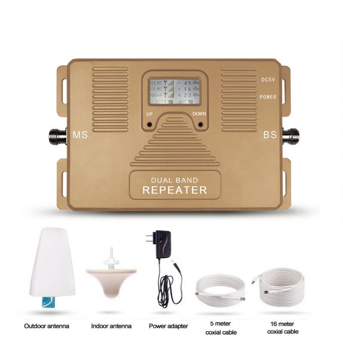 Cell Phone Network Dual Band Signal Booster 850 / 2100MHz 2G 3G 1
