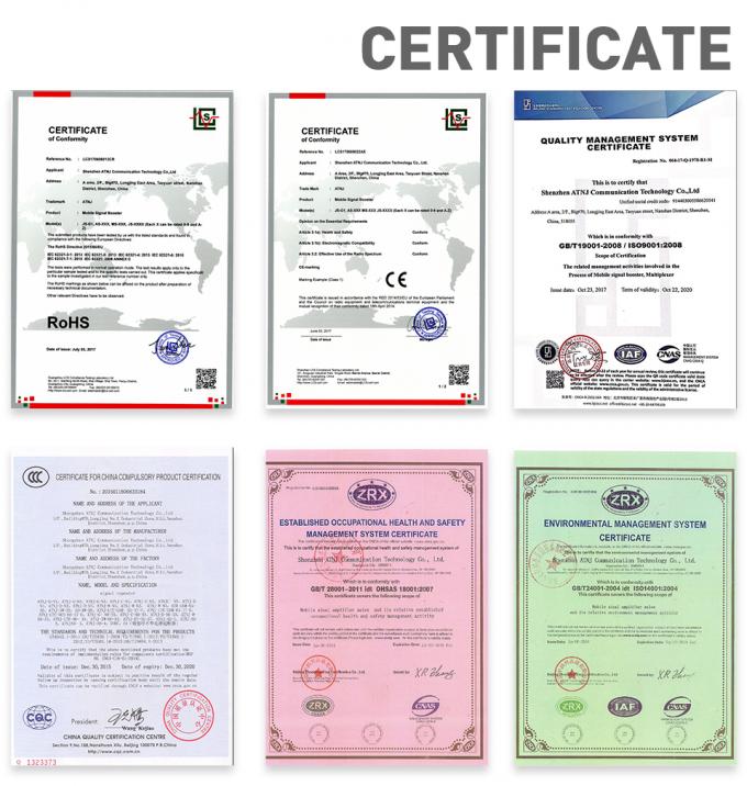 GSM LTE 2G 4G Signal Repeater , Vodafone Orange O2 T Mobile Cell Phone Amplifier 16