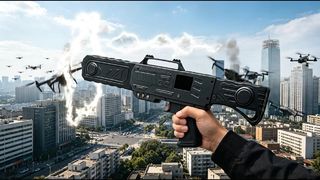Portable Handheld Counter-UAV Jammer