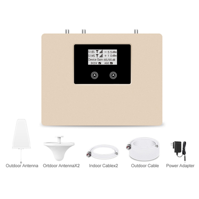800/1800MHz 4G Signal Booster Cell Phone Repeater Kit With Indoor and Outdoor Antenna