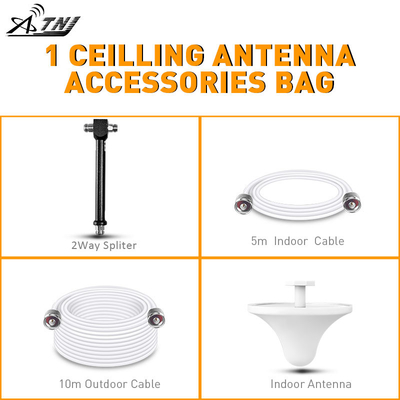 Zinc Alloy Signal Booster Accessories White Ceiling Antenna Bag