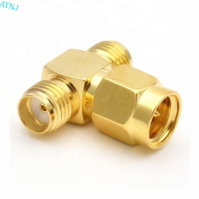 Buy T Type Cell Phone Booster Cable Adapters SMA Male To Dual Female online manufacture