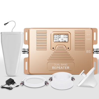 Buy 2G 4G GSM DCS 70dB Gain LTE Signal Booster With Smart LCD Display online manufacture