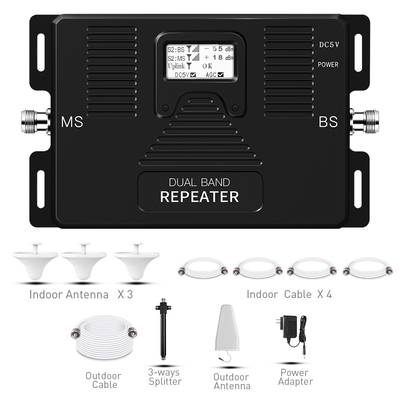Buy 70dB Gain 2G 3G 4G Repeater Amplifier Band5 Band2 850MHz 1900MHz online manufacture