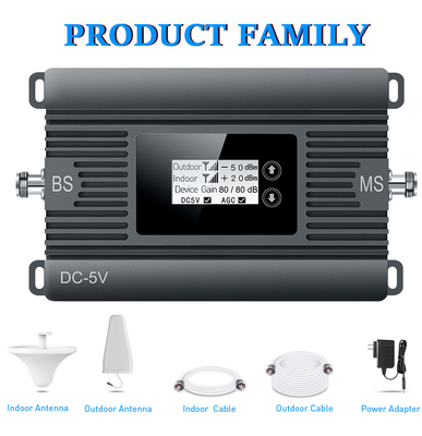 ATNJ 2G 4G 1800MHz Mobile Signal Booster 80dB High Gain For Large Coverage