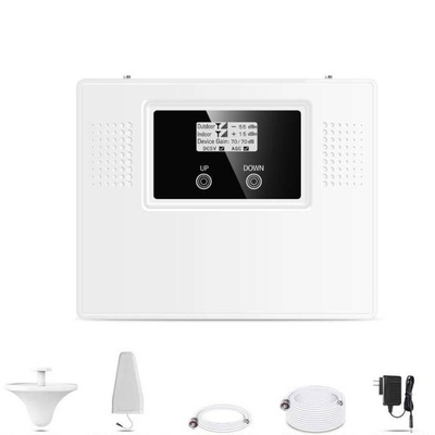 Quad Band 850 900 1800 2100MHz Mobile Signal Booster , 2G 3G 4G Amplifier Repeater