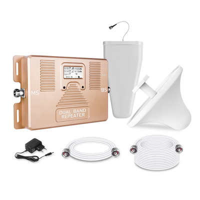 Coverage Dual Band Signal Booster 800 / 1800MHz Cellular 2G 4G LTE Repeater Amplifier