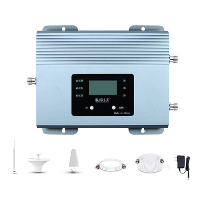 Real time output show 20dBm GSM900 LTE 4G 2100MHz Dual Band Smart Mobile Signal Booster 2G 3G 4G Repeater