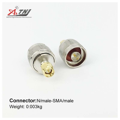 Customized Cell Phone Booster Connectors SMA Male To N Male Type
