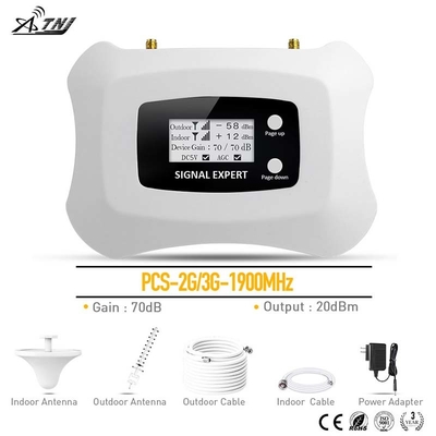 1900MHz Mobile Network Booster 70dB Gain Cell Phone Signal Repeater