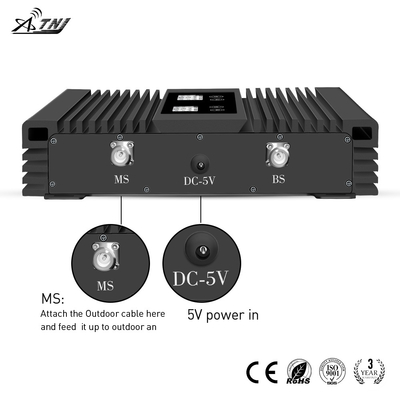 Black 2G 3G 4G Tri Band Network Booster Device Output Power 17dBm