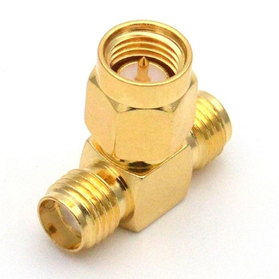 T Type Cell Phone Booster Cable Adapters SMA Male To Dual Female