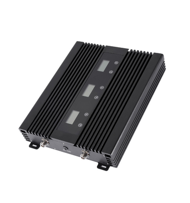 80dB Cell Phone Booster Amplifier Tri Band 900MHz 1800MHz 2100MHz