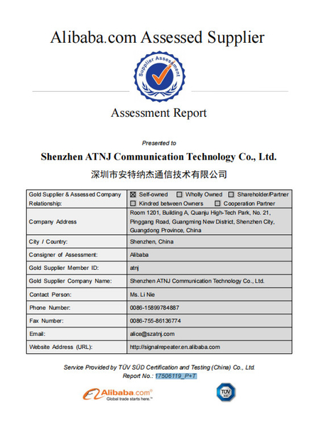 China Shenzhen Atnj Communication Technology Co., Ltd. Certification